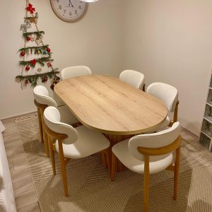 Ahşap İskandinav Tarz Masa Takımı